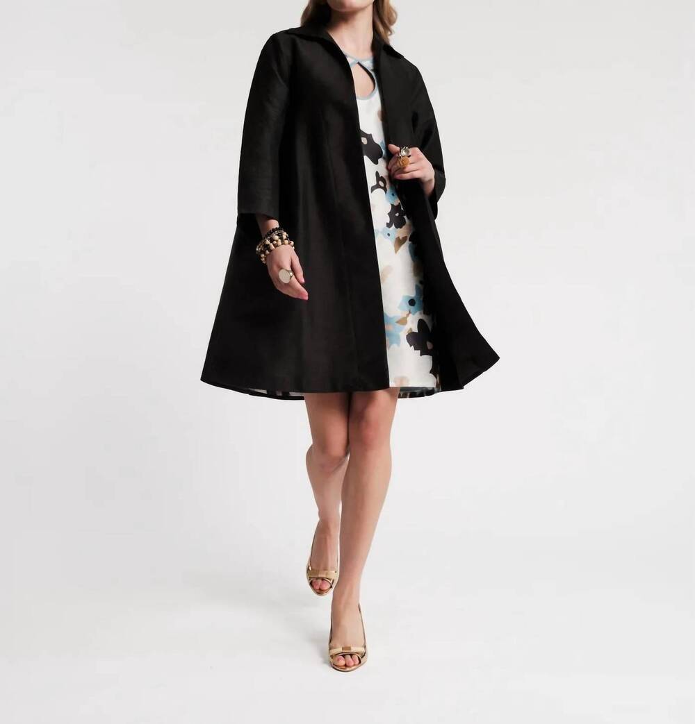 NEW FRANCES VALENTINE charlotte topper jacket in black